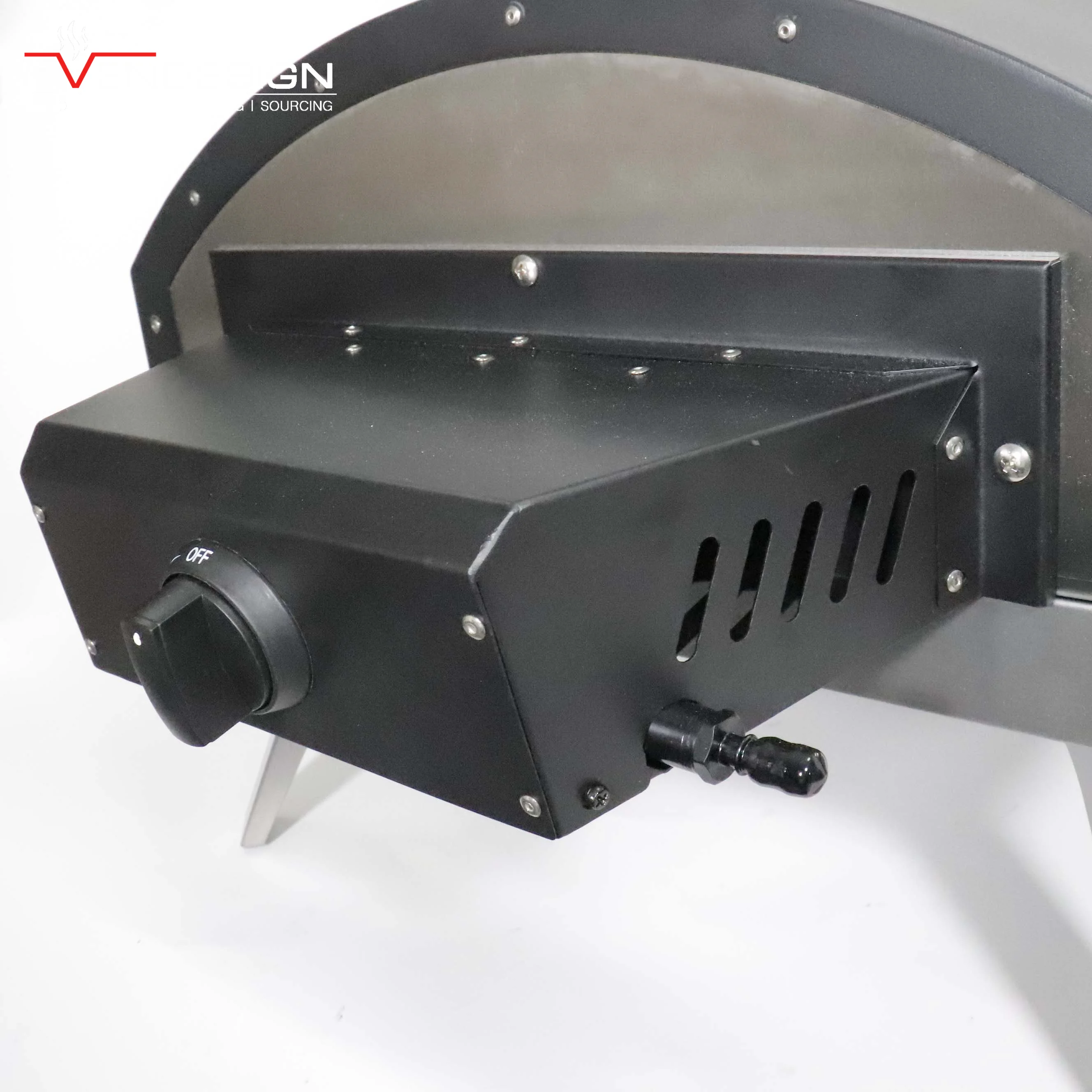 The Best 16 Inch Household With Foldable Legs Pizza Oven Gas Type Manually Rotate Italian Pizza Oven With Built-In Thermometer