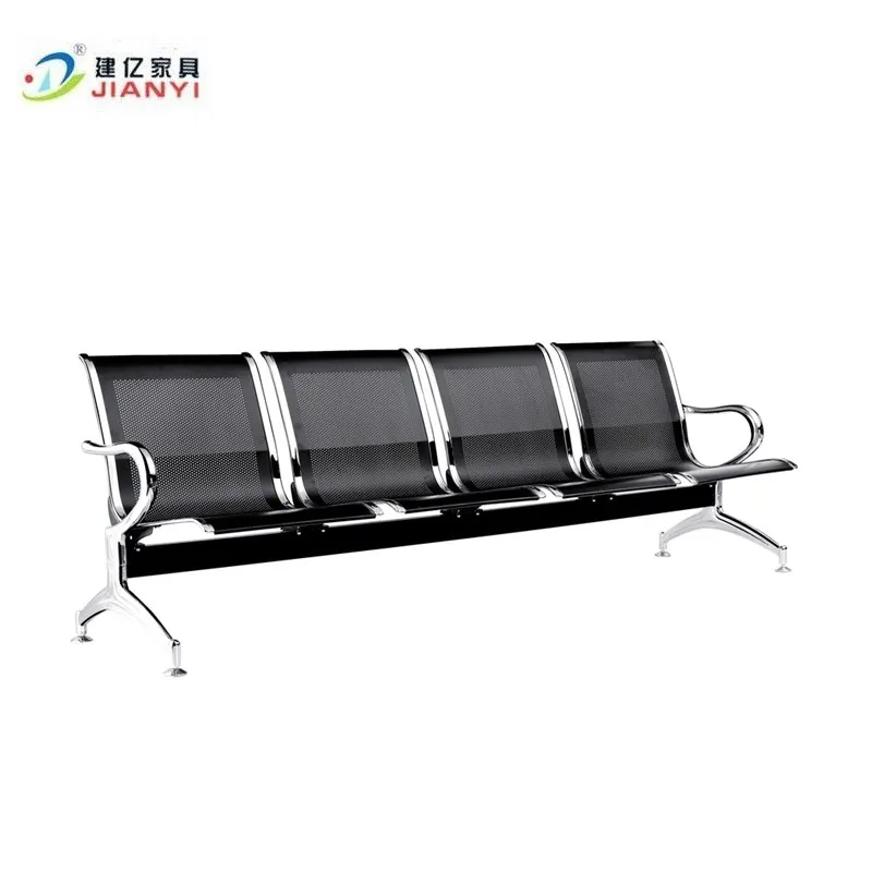 Airport Hospital Railway Station Church Office Metal Public Bench Seating Steel Waiting Chair