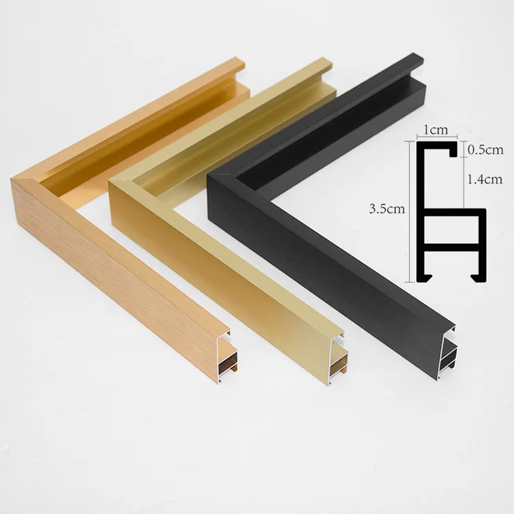 
Hot Selling Black Anodized Decoration 11X14 Photo Picture Aluminum Frame Moulding 