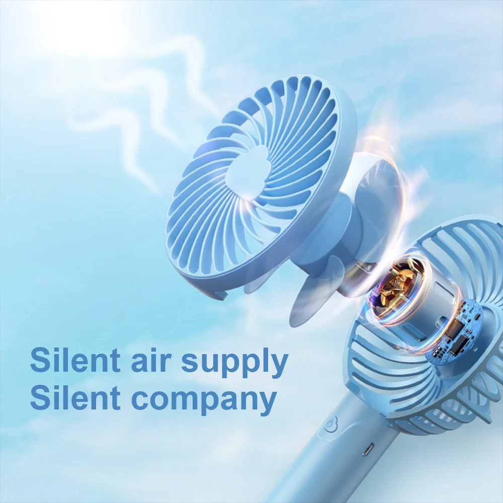 K1 cloud three Wind speed  adjustment 3 hours use time 800 MA Battery charging cooling usb portable electric  rechargeable fun