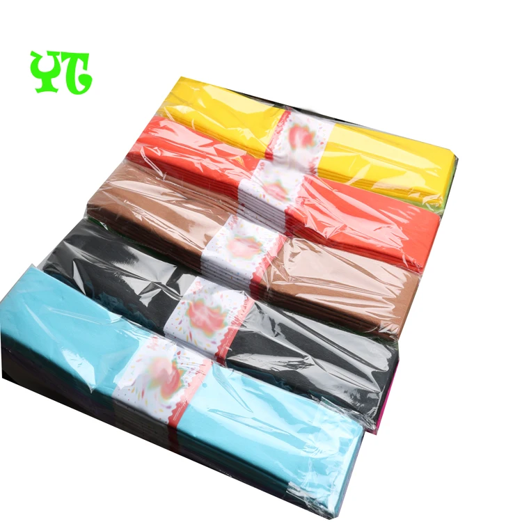 Custom wholesale colorful party decoration tissue crepe paper