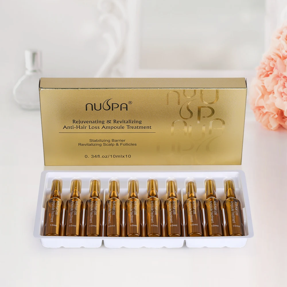 NUSPA Wholesale Collagen Regrowth Hair Oil Treatment Vegan Repairing Hair Anti-Loss Ampoule