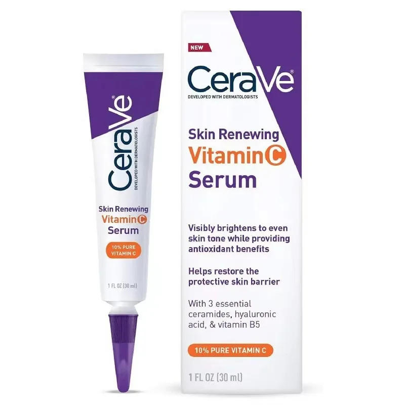CeraVeS 10% VC Skin Renewing Hyaluronic Acid B5 Acne Removal Whitening Moisturizing Vitamin C Serum Wholesale