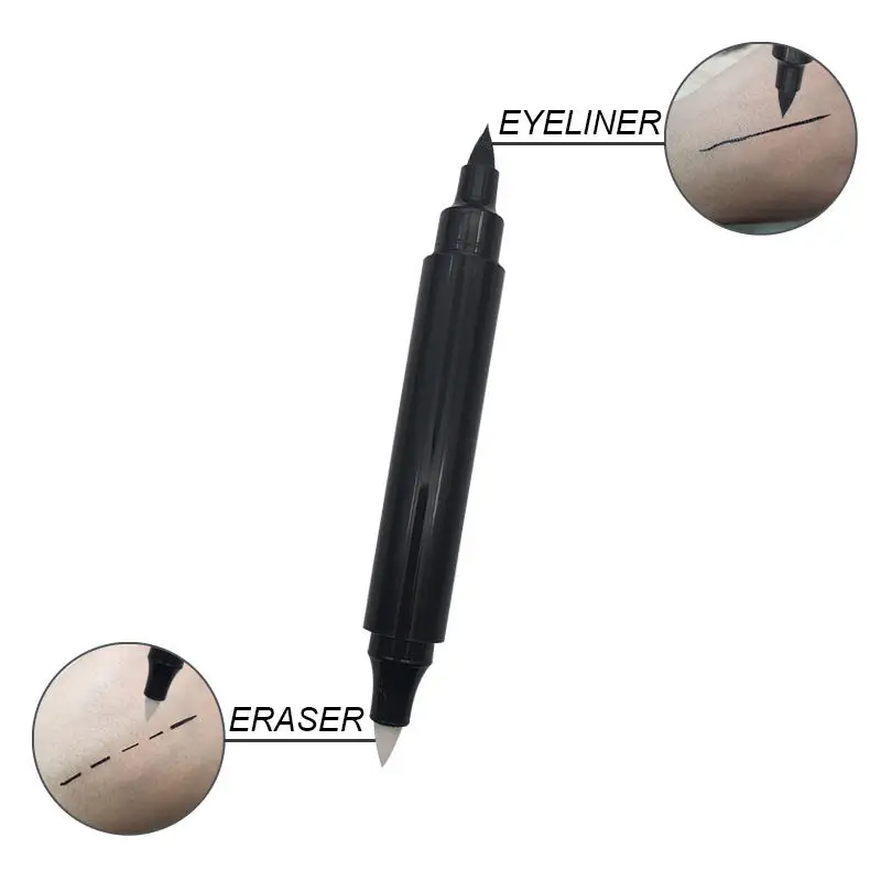 Makeup Double Head Eraser Eyeliner Waterproof Eyeliner Private Label Liquid Eyeliner with Easer
