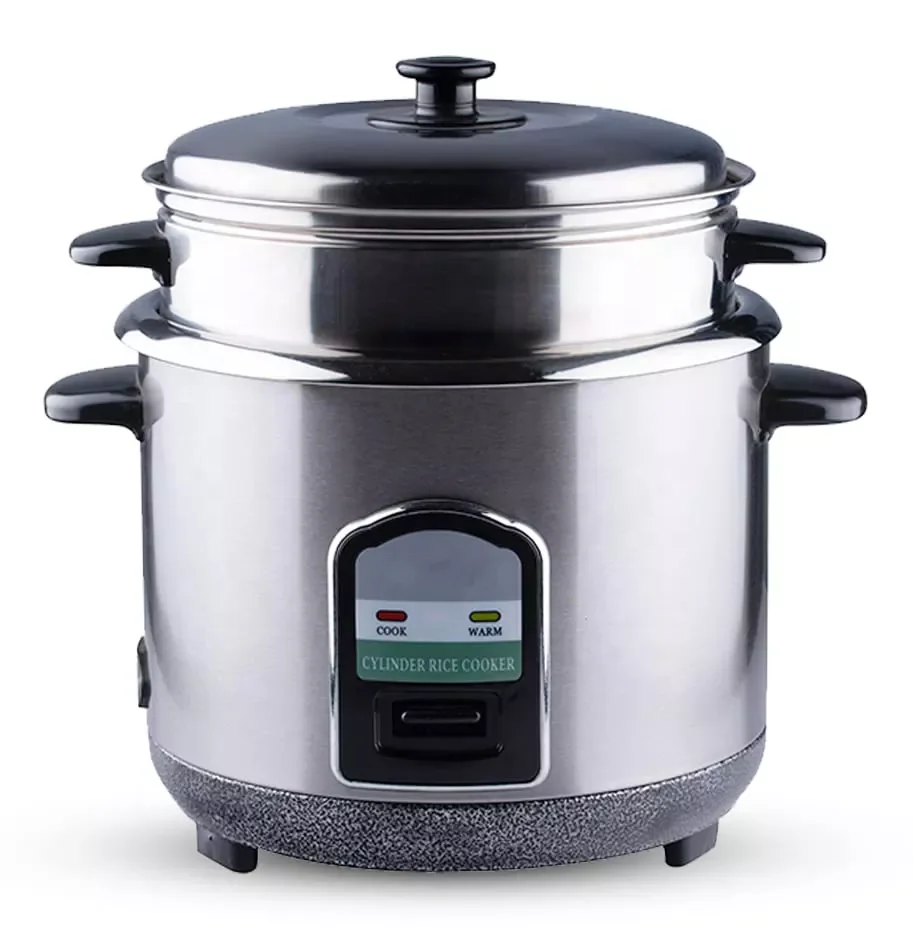 Cylinder Rice Cooker Joint Body Stainless Steel Outer Shell 1.8L 2.8L Skd Ckd Electric Rice Cooker Nepal Bangladesh