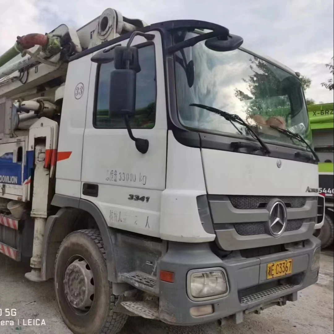 Дизель 11 лет Zoomlion Mer cedes Benz 47 м б/у бетононасос грузовик 42 горизонтальная доставка
