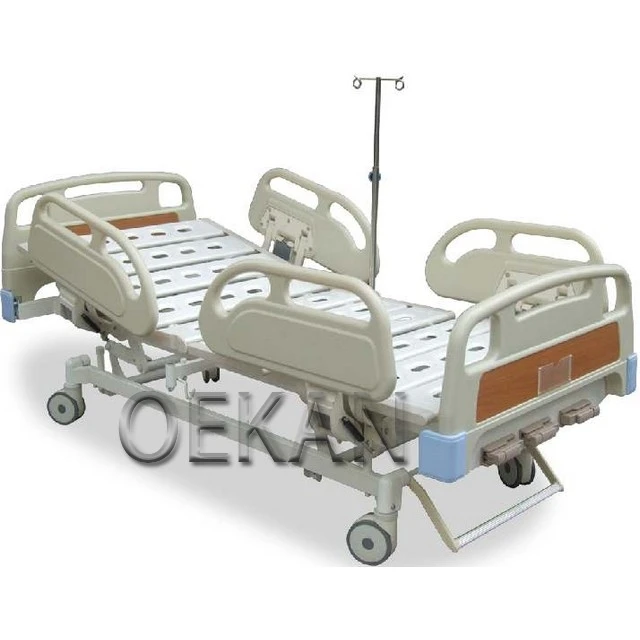 Hospital Multifunction ICU Electric Adjustable Bed Medical Three Functions ABS Nursing Medical Bed