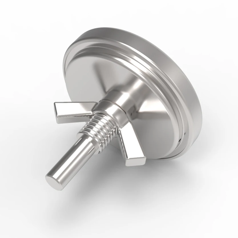 Stainless steel oven grill bimetal thermometer with screw home kitchen baking oven thermometer