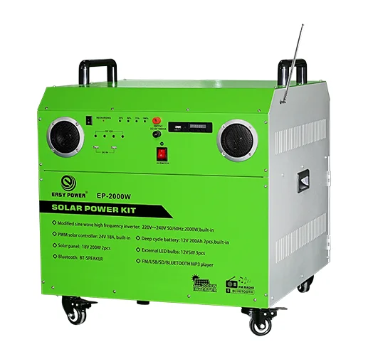 portable power bank station for home laptop application 12V 200AH Lead Acid battery solar power system with solar panel