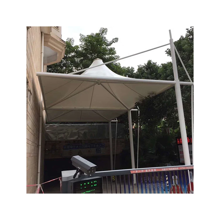 Tensile Membrane Structure For Entrance And Exit Of Sunshade Booth