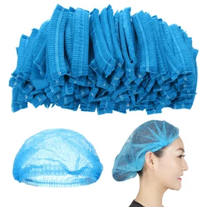 Disposable PP Non-Woven Strip Clip Cap Bouffant Head Cover