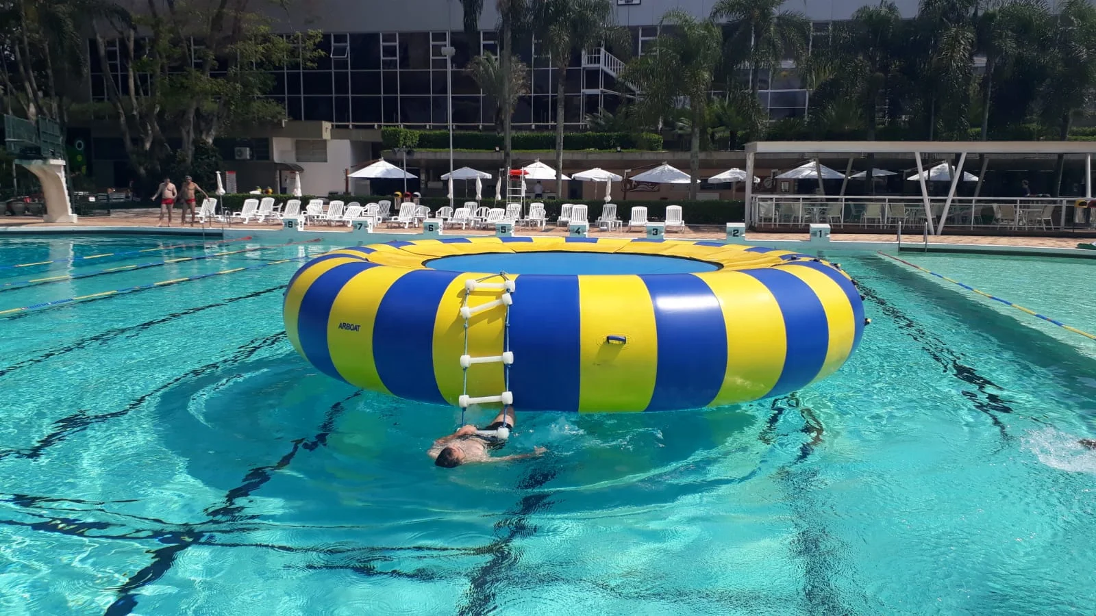 Floating Water Air Jumping Trampoline Inflatable Water Trampoline For Kids And Adults