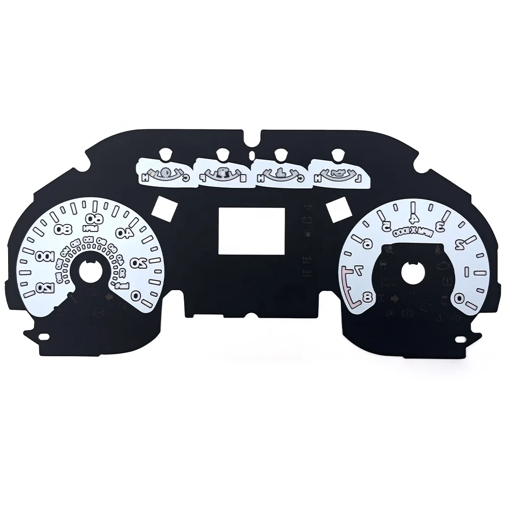Professional Factory Custom silk screen prints 2d car dial digital dashboard instrument cluster faceplate speedometer gauges