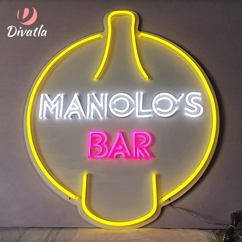 DIVATLA Customization Beer KTV&Bar Spots&Shops Trend Happy Party Ambiance Decorative Waterproof Acrylic Led Neon Lights Sign