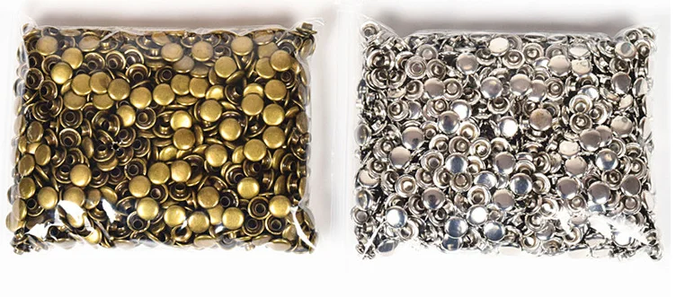 Cheap 8Mm Copper Rivets Mushroom Shape Double For Clothes Garment Metal Studs Bags