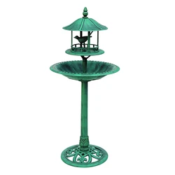 New Arrival Hot Design 4 In 1 Stand Garden Decoration Plastic Bird Bath, Garden Bird Basin
