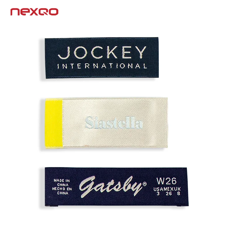 Тканевая бирка 860-960 МГц бумага для печати UHF RFID тканая этикетка для одежды