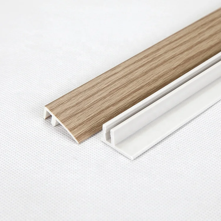 Waterproof PVC Profile Decorative Moulding F End Moulding for 8MM Flooring