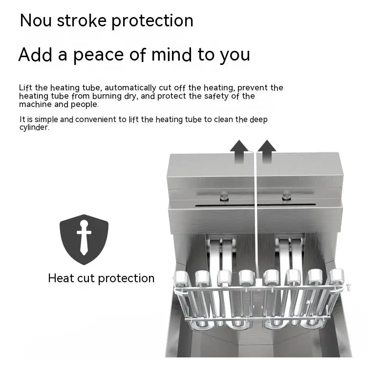 Factory Direct Hot Sale Commercial Deep Fryer Large Capacity Electric Fryer Stand French Fry Skewer Single Cylinder OFE-126