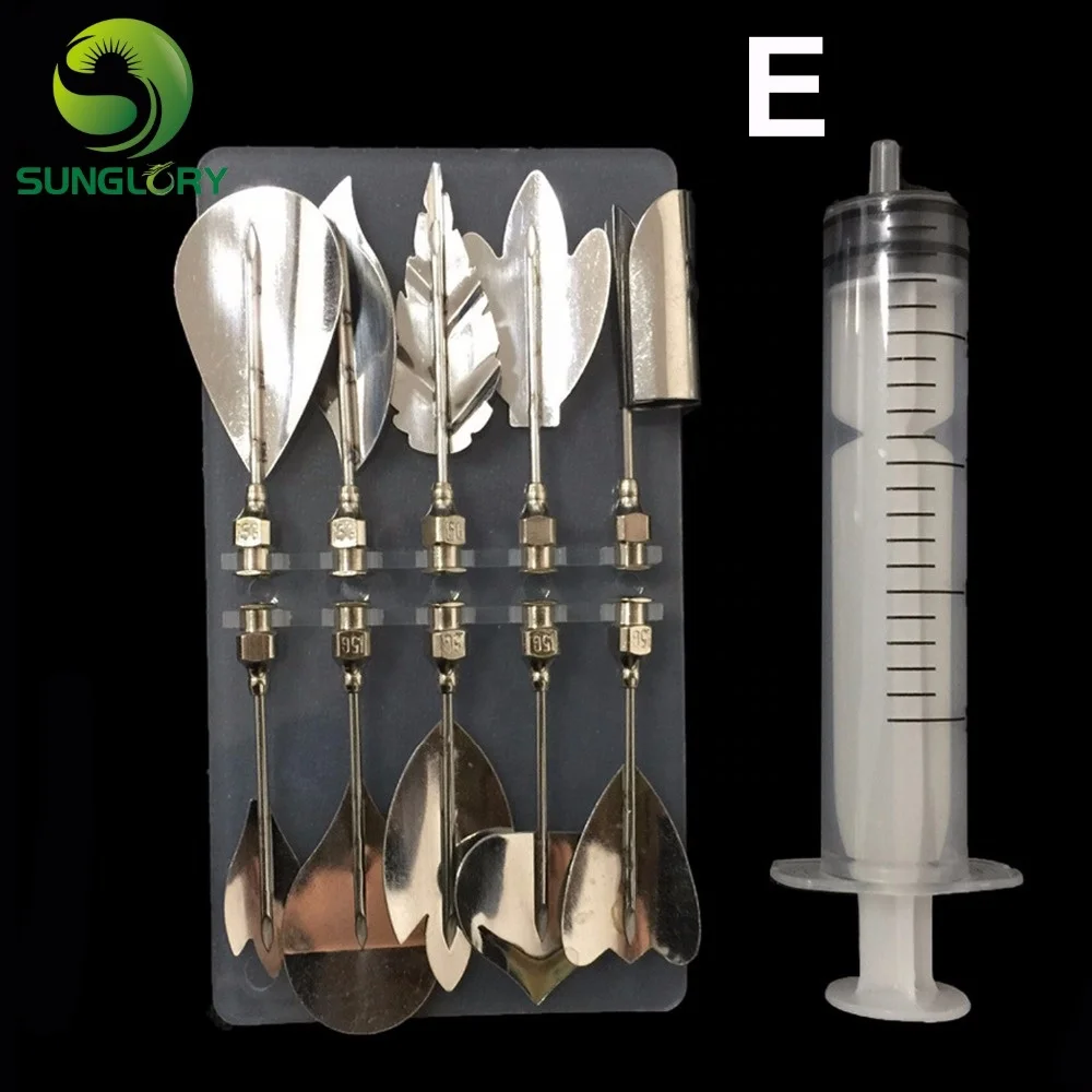 10PCS Pudding Nozzles With 1PC Syringe Tool Set 3D Jelly Art Tools Gurbias Cake Jello Art Gelatin Moulds Flower Pudding Mold