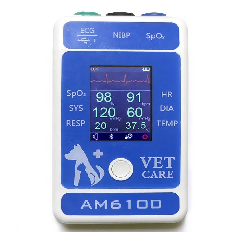 AM6100 Patient Monitor Blood Pressure Multi-parameter Veterinary Equipment
