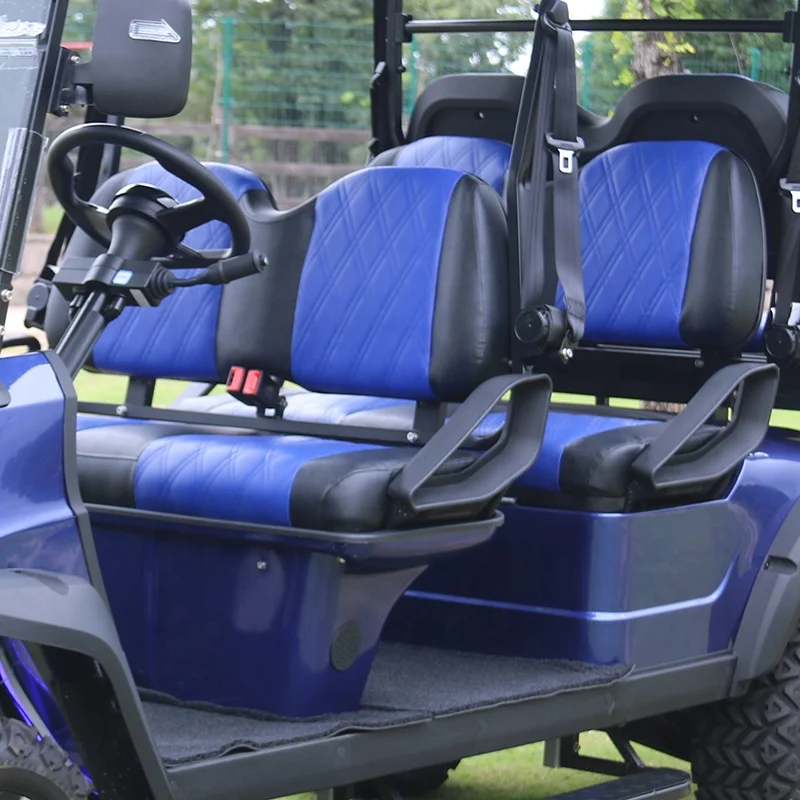 Multifunctional Off Road 4+2 Seater Street Legal Electric Golf Cart With Windshield