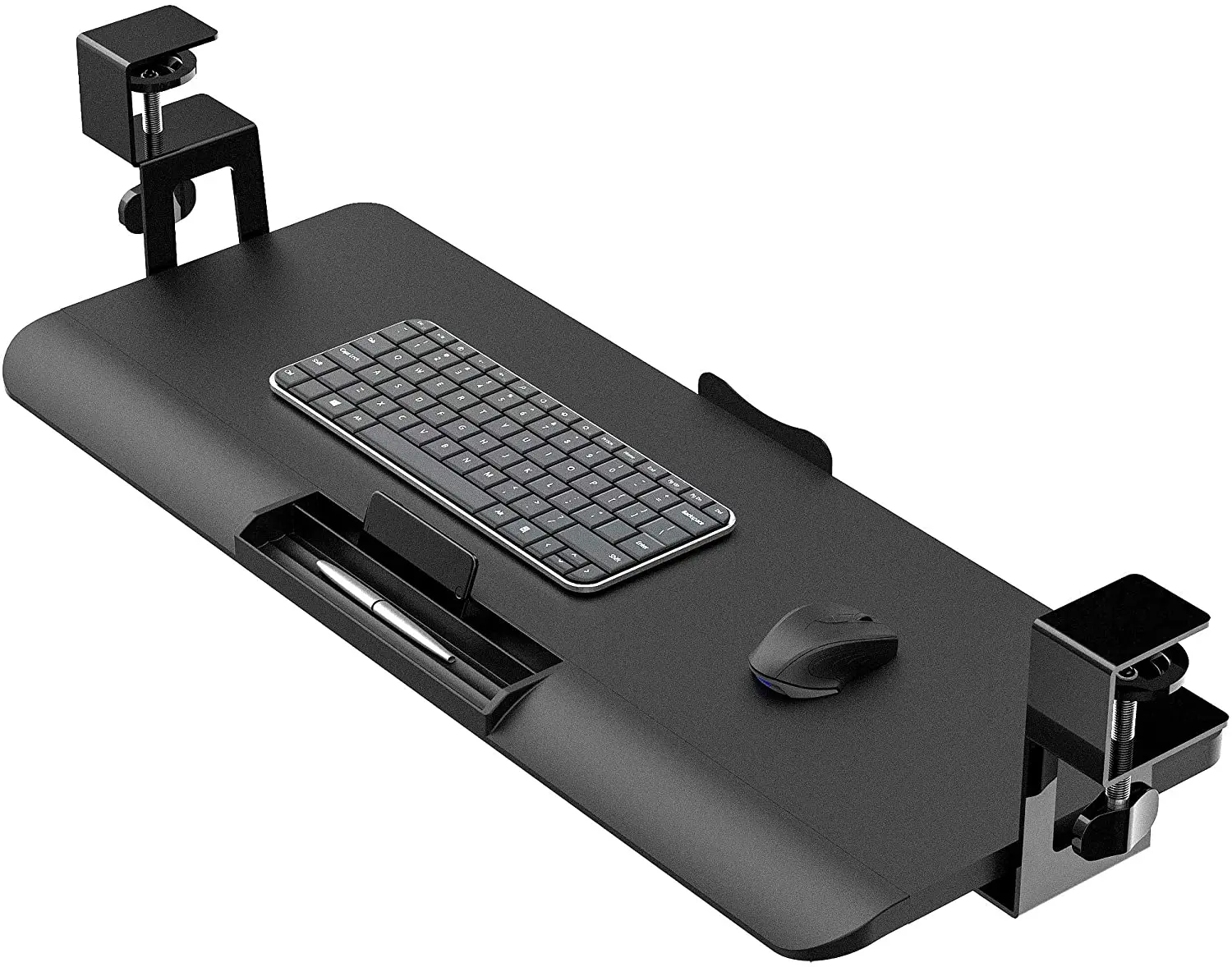 Modern Keyboard Tray Clamp-on computer Keyboard Tray under table Desk Accessories