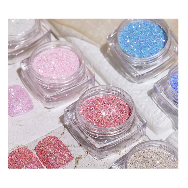 Nail Powder Nail Art Crystal Diamond Powder  Flash Reflective  Powder High Gloss Spar Glitter
