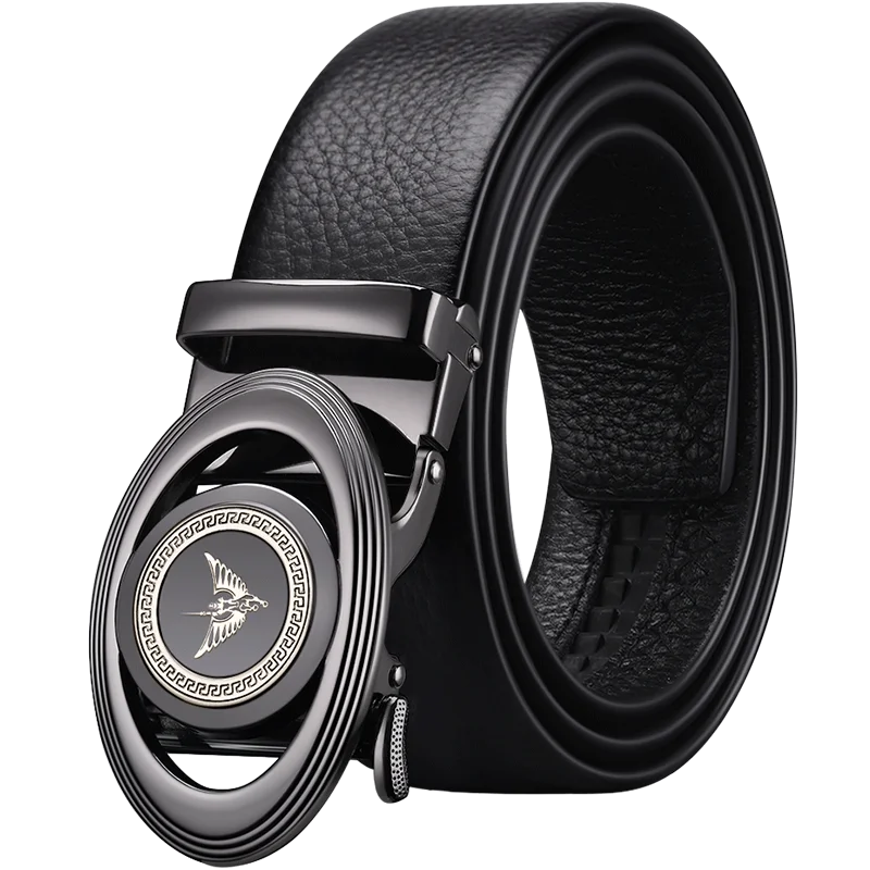 WILLIAMPOLO Leather Brand Belt Men Top Quality Genuine Luxury Leather Trainer Waist for Men Strap Male Automatic Buckle Blet