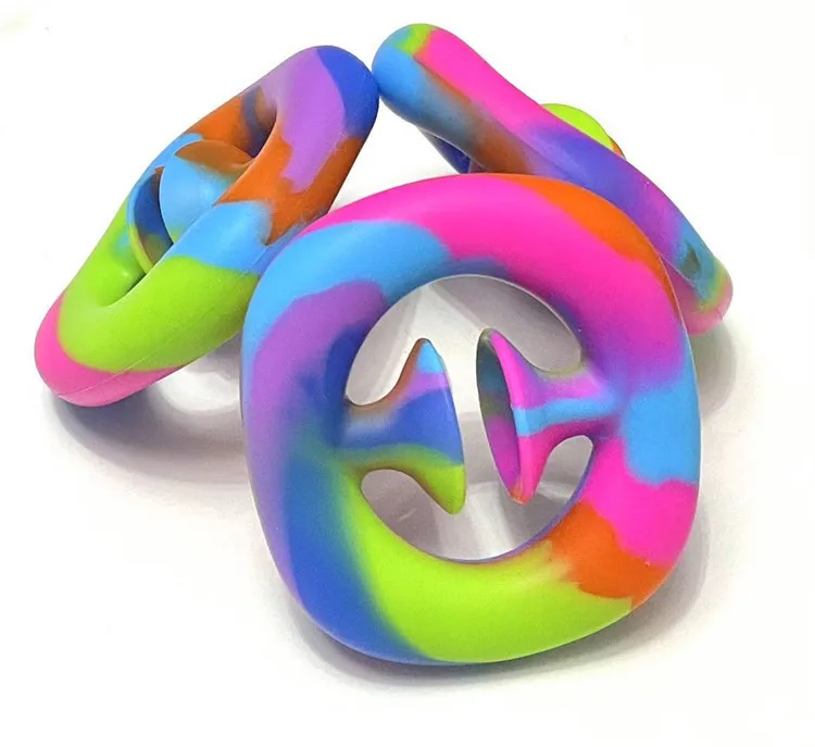 NEW Fidget toys stress balls Hand Grip Ring Relief Stress Sensory Toy Autism Special Needs Anxiety Reliever Grip Ball Figet Toys