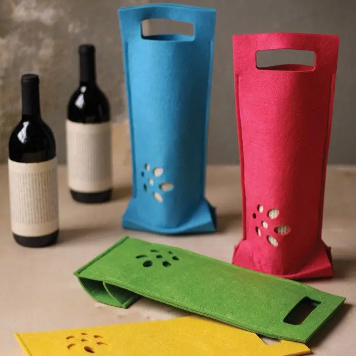 Легко установить и настроить несколько бутылок 6 винных фетровых для свадьбы дня рождения ужина праздничные сувениры