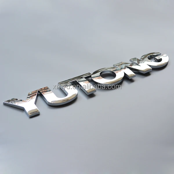 Custom 3D Chromed ABS Car Badge Emblems Car Auto Body Sticker