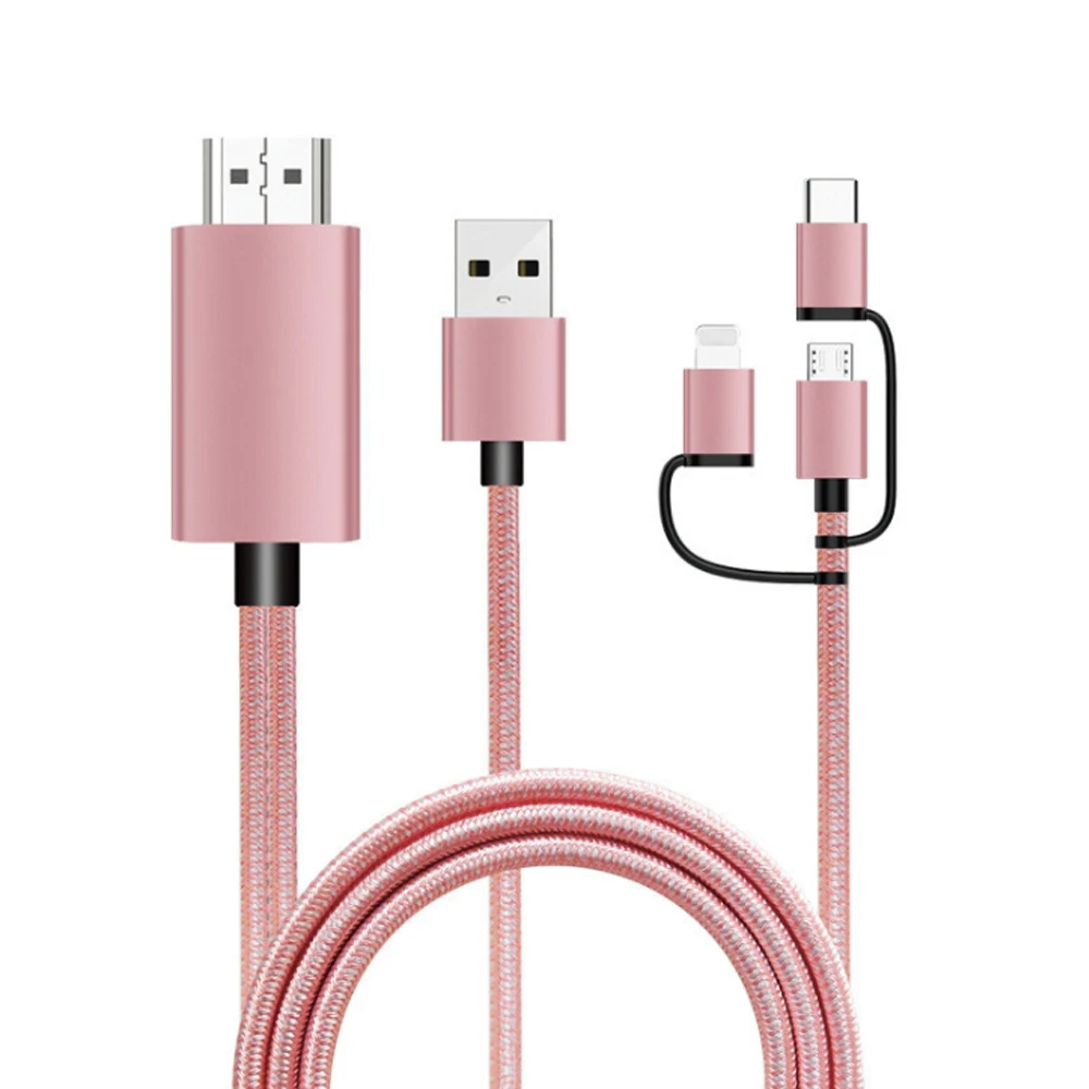 SIPU 2020 новый дизайн оптом в наличии 2k hdmi к Type C зарядный кабель usb плетеный кабель