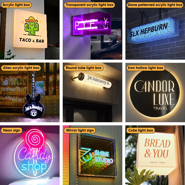 Winbo Custom Outdoor double side 3D advertising led vacuum forming blank rotating advertising light box