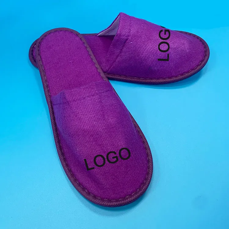 Wholesale Low Moq slippers for hotel with Custom Logo Comfortable White Spa Soft Slides for unisex with different fabric
