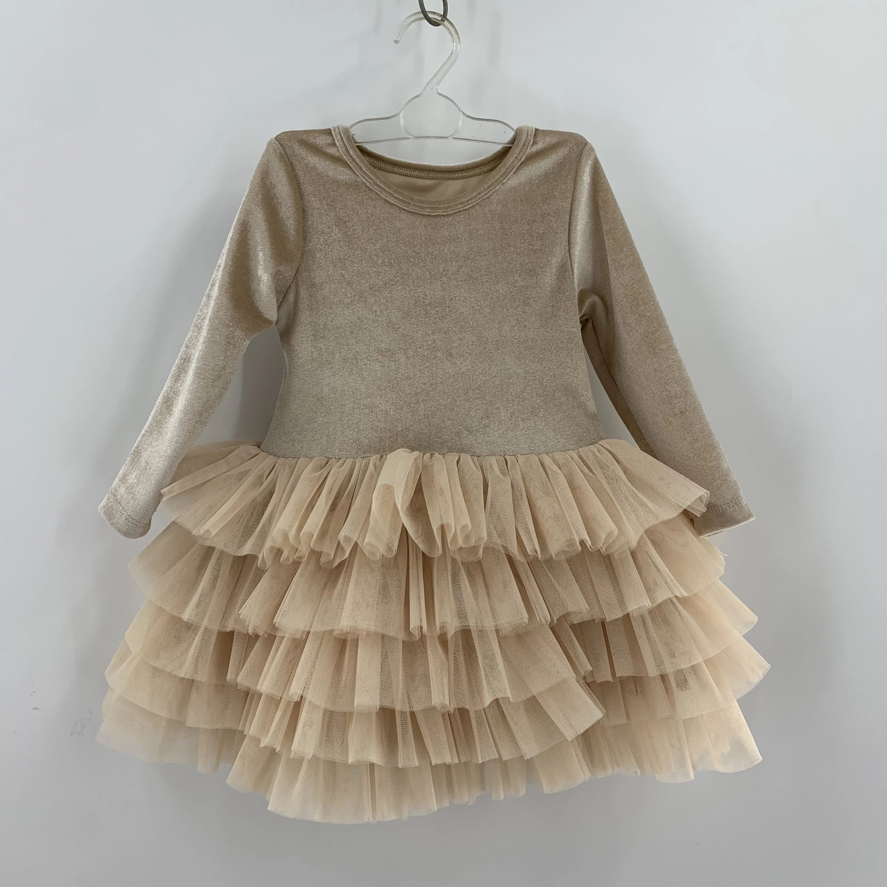 Kid Dress Clothing Girls Party Dress Baby Autumn and Winter velvet dress Custom OEM