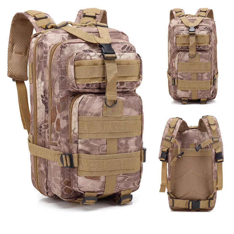 25L Capacity CP Multicam 600D Polyester Outdoor Waterproof Tactical Molle Backpack Bagpack