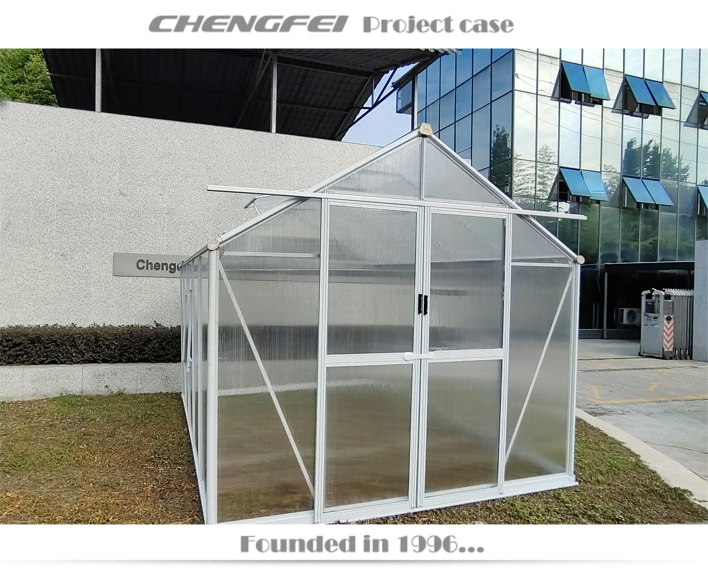 Eco-friendly  DIY Outdoor Portable Small Waterproof Walk-in Hobby Polycarbonate Aluminum Garden Greenhouse Grow Tent Luxury