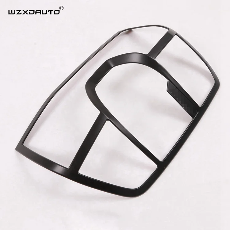 WZXD Car Accessories Matte Black Tail Light Cover Styling Decoration Rear Lamp Trim For Ford Ranger 2022 2023