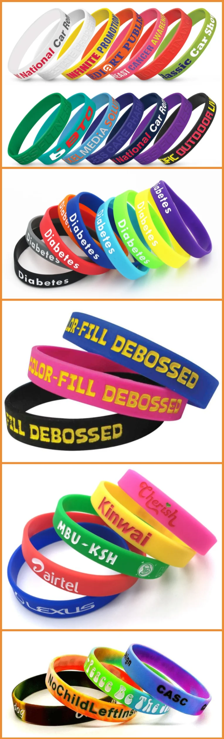 cheap silicone wristbands