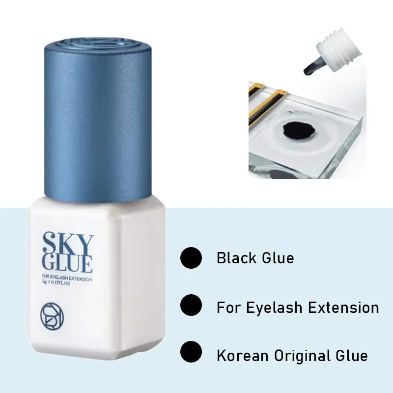 Korea sky s + клей для ресниц 1 ~ 2s Быстрый Сухой сильный лучших наращивания