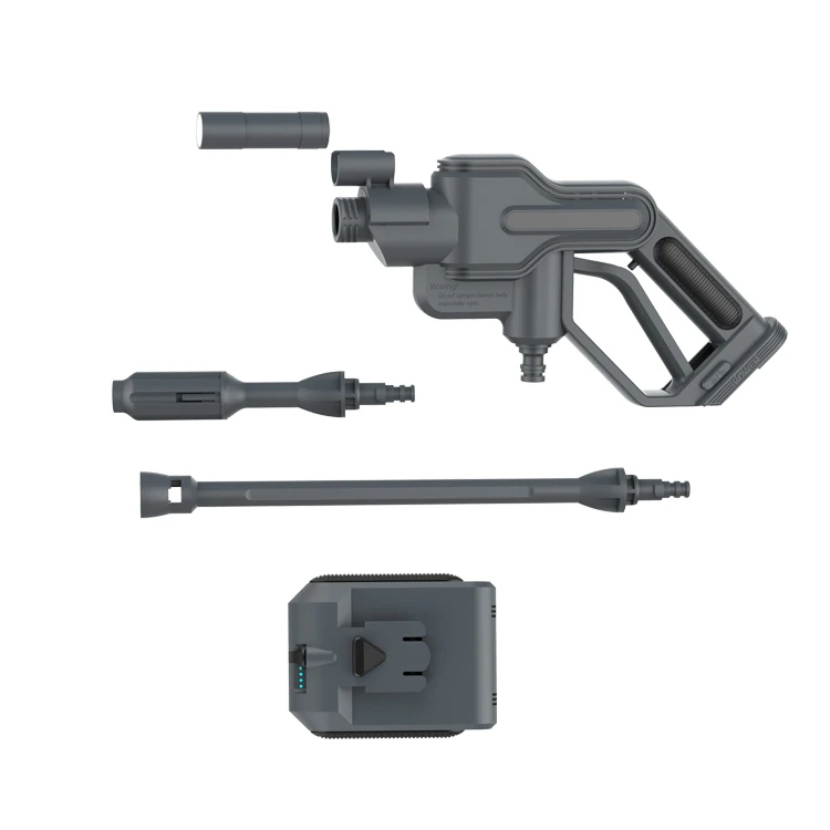 Portable Electric Battery High Pressure Cordless Power Washer Machine Surface Cleaning Washer Gun for Home