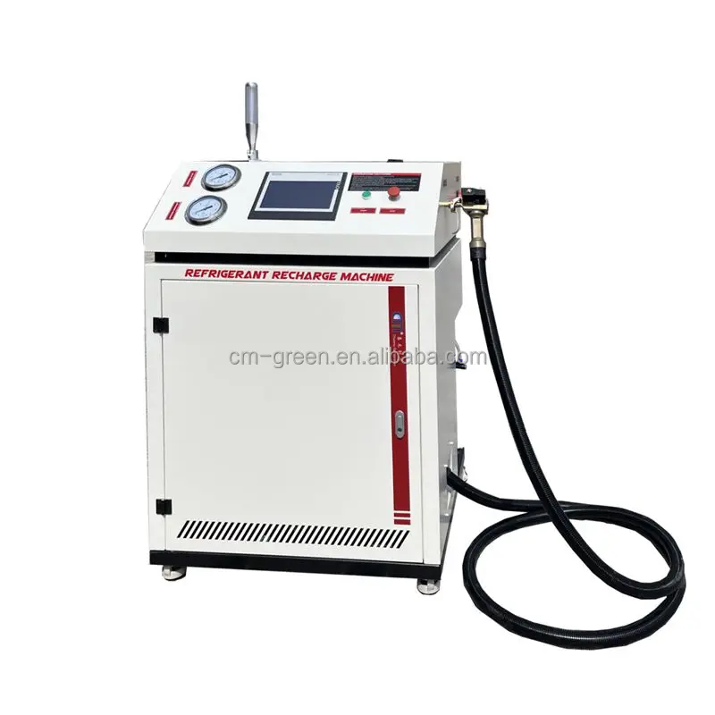 Vehicle Automatic AC Refrigerant AC Charging Machine ATEX R290 R600a Recovery Recycling AC Filling Machine