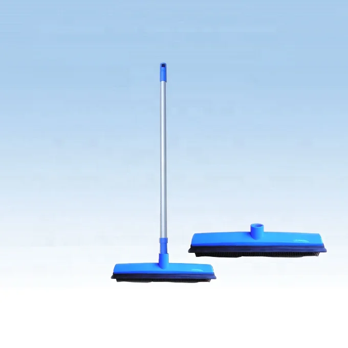 telescopic floor rubber broom squeegee brush