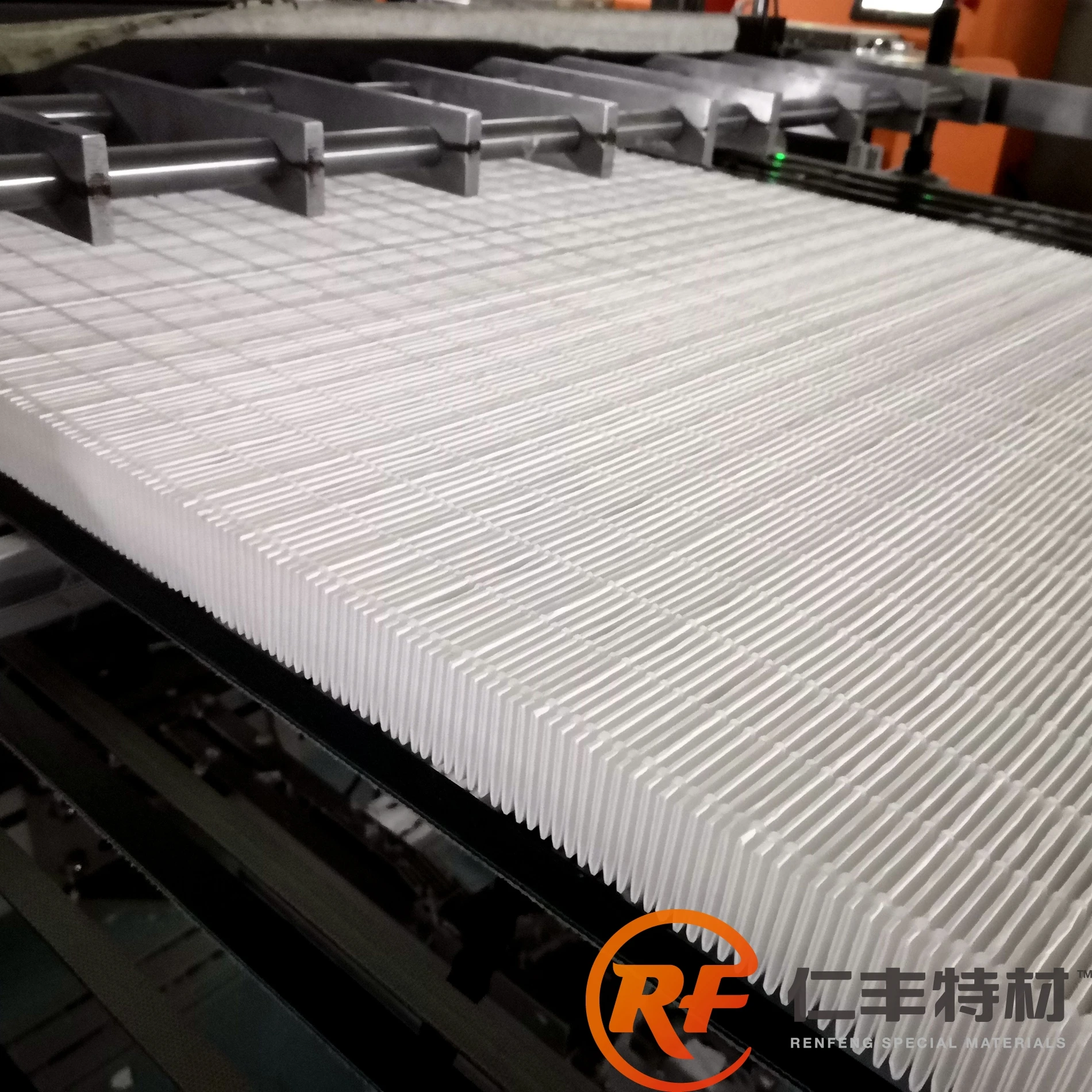 Deep pleated mini pleat hepa filter use fiberglass air fitler paper.