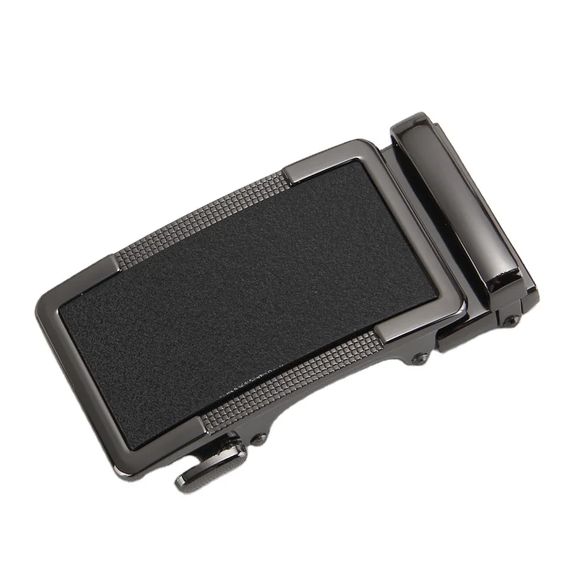 Custom Logo Frosted Zinc Alloy Leather Belt Automatic Ratchet Belt Buckles