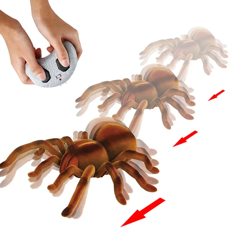 Wholesale Hot Sell Simulation Bug Toys Infrared Remote Control Spider Prank RC Insect Radio Control Toys