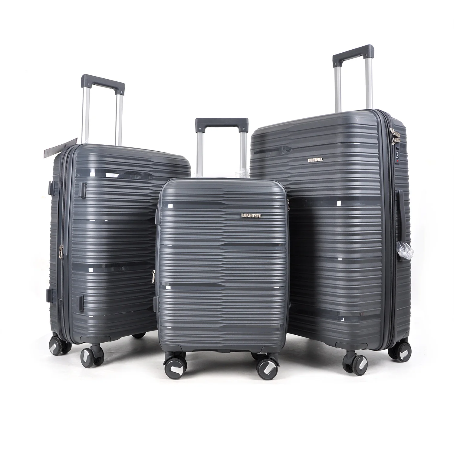 Factory Wholesale Large Capacity Multifunctional Luxury Traveling Carry on pp Travel Bags Luggage Set 3
