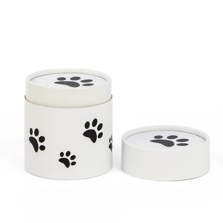 Keepsake Memorial Urn Manufacturer Cat Dog Paw Print Funeral Cremation Pet Urns Bio Ashes Scatter Tube for Water Burial