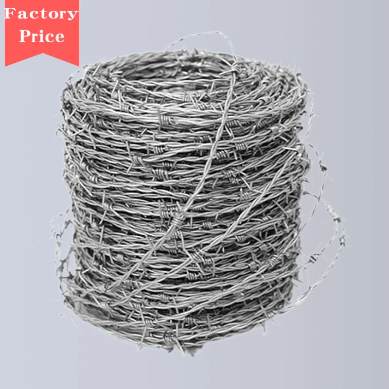 low price cheap import wire fence barbed military grade wholesale barb wire prison price of  gi galvanized barbed wire fencing